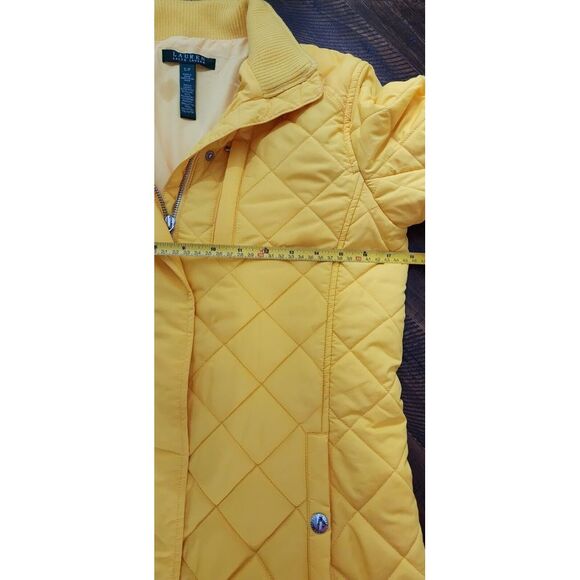 Lauren Ralph Lauren Womens Puffer Quilted Coat Jacket Size Small Snap & Zipper - Picture 9 of 12